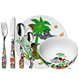 WMF Disney El Libro de la Selva - Vajilla para niños 6 Piezas, Incluye Plato, Cuenco y cubertería (Tenedor, Cuchillo de Mesa, Cuchara y Cuchara pequeña) Kids Infantil