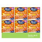 Hero Baby Tarrito Infantil - Tarritos Merienda de Frutas Variadas y Galleta, Sin Aceite de Palma, Sin Sal Añadida, Sin Azúcar Añadido, Bebé desde 6 Meses, Ingredientes 100% Naturales,6 Packs de 2x190g