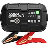 NOCO GENIUS5EU, Cargador de Batería de Coche 5A, Cargador inteligente de 6V y 12V, Mantenedor de Batería, Cargador de Mantenimiento y Desulfador para Baterías de Coche, Moto, Quad, Gel, AGM y Litio