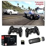 Min Consola Retro Arcade con 40000 Juegos y 128 GB - Game Stick: PS1, PSP, NeoG,GBA,N64,SuperN, MegaD,etc - Videoconsola Retro Game Console - 2 Mandos Inalambricos 2 Jugadores - HDMI Compatible con 4K