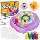 Hewaurorion Paint Spin Art Machine Kit for Kids, Arts & Crafts Painting Spinner Toys Kits Sets for Boys & Girls Ages 6 7 8 9 Year Old Purple