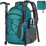 RAINSMORE Mochila Plegable Impermeable de 40 Litros para Senderismo, Mochila de Viaje Unisex Ligera para Marcha Camping Excursiones Acampadas Montaña al aire libre, Verde