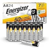 Energizer Pilas AA, pilas alcalinas de potencia doble A, 24 Unidades (Paquete de 1)