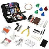 72 Uds Kit de Herramientas para Guitarra, Kit de Reparación de Guitarra Kit de Mantenimiento de Guitarra Profesional Accesorios de Guitarra para Músicos Amantes de los Instrumentos de Cuerda