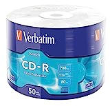 Verbatim CD-R Extra Protection, CD vírgenes de Almacenamiento de Datos de 700 MB, Ideal para grabación de Fotos y Videos, Compatible con Cualquier Unidad de CD Convencional, Paquete de 50