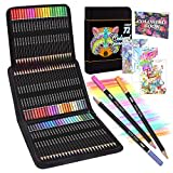 Juego 72 Lápices Colores Profesionales con Bolsa de Cremallera Portátil Premium Negra. Lápices de Dibujo Profesional Perfectos Para Adultos y Artistas que Dibujan, Colorear y Esbozar