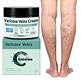 Grocerism Tratamiento para Venas Varicosas 50g, Crema Adecuada para Araas Vasculares, Alivio Rpido para Piernas Cansadas y Pesadas